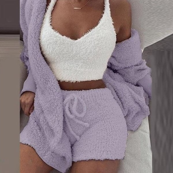 Ensemble en maille 3 pièces femme