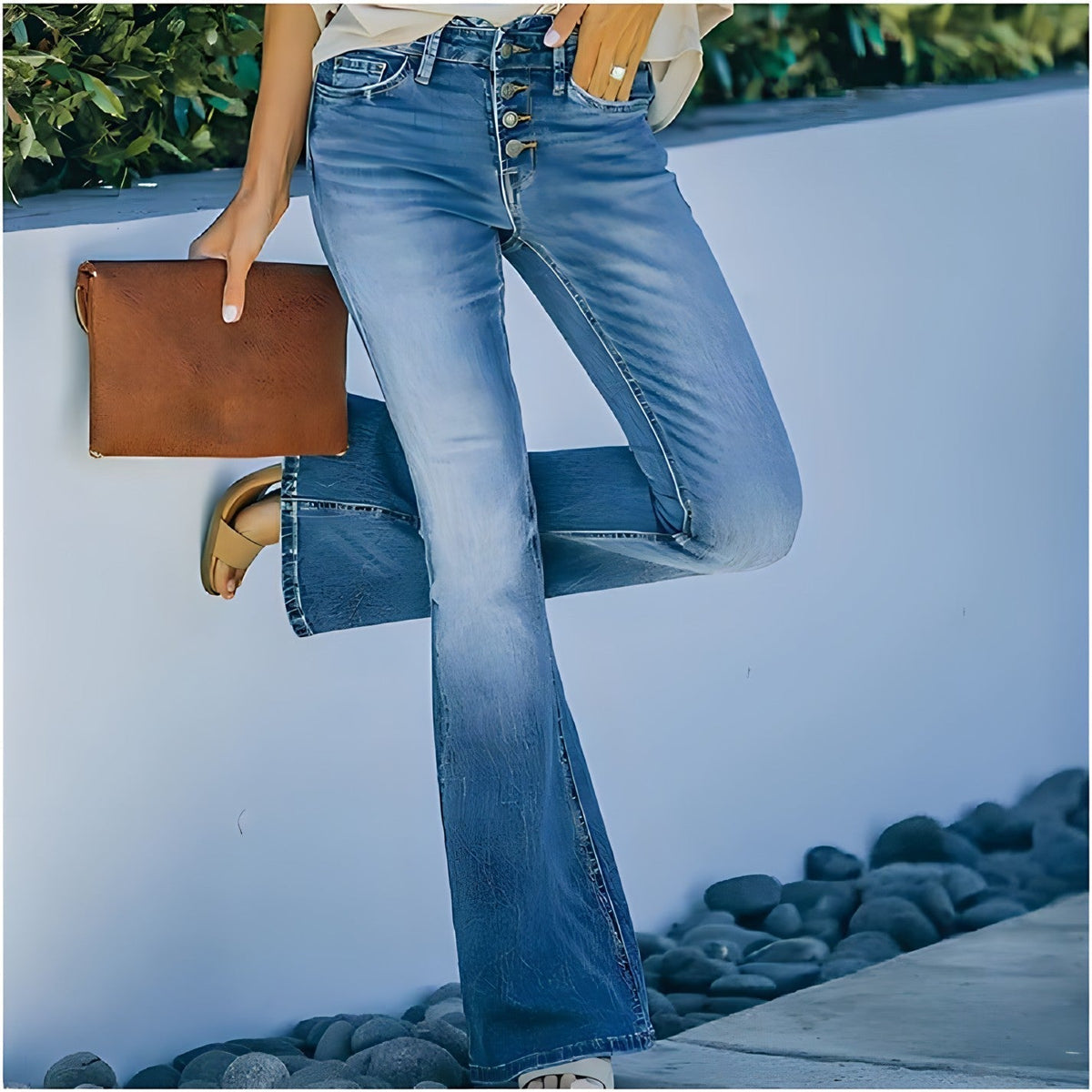 Pantalon vintage taille haute femme – Betina