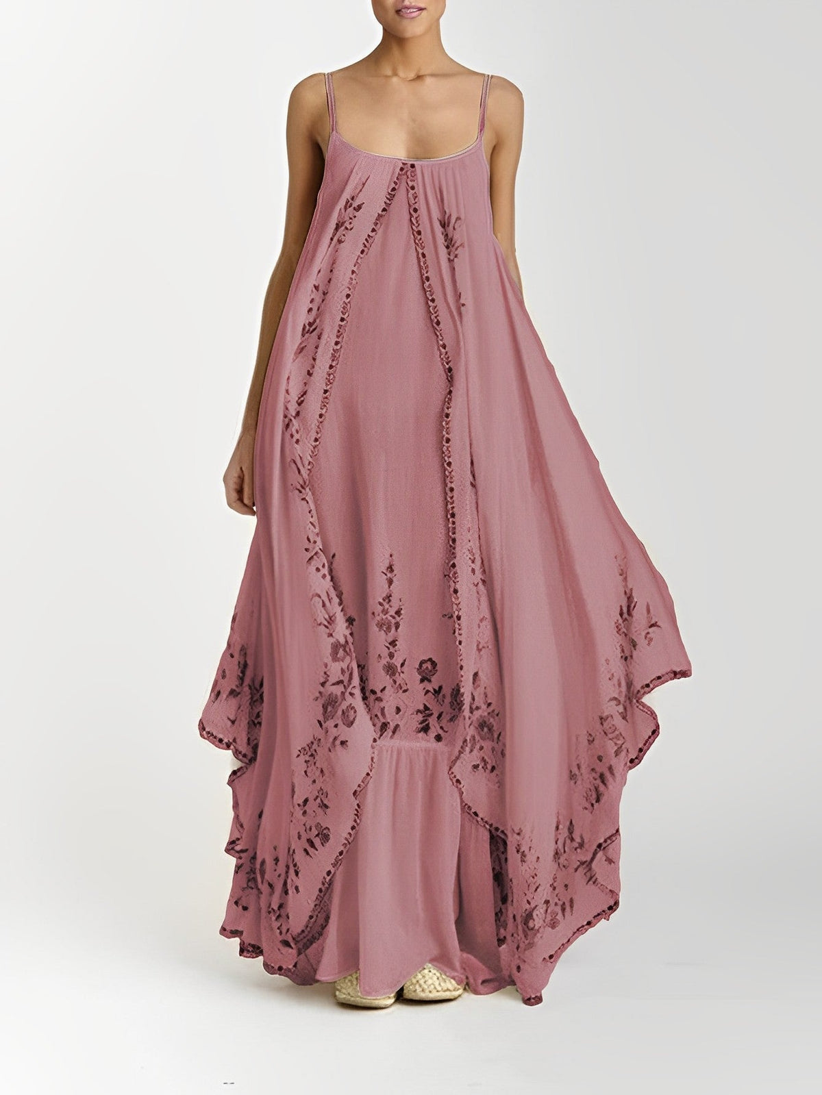 Robe longue d'été imprimé bohème femme – Herna