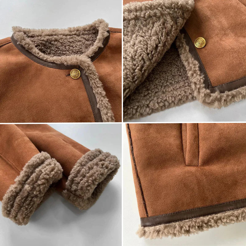 Veste sherpa polaire femme