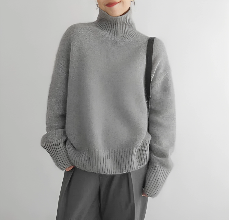 Pull col roulé en cachemire femme – Sophia