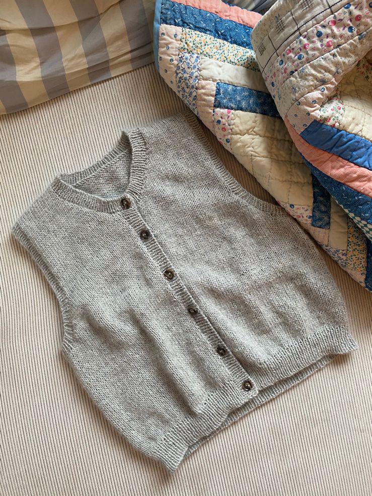 Gilet pull sans manches uni femme – Brenda