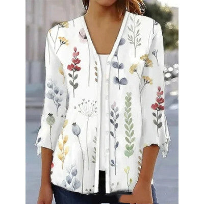 Top fleuri deux pièces femme