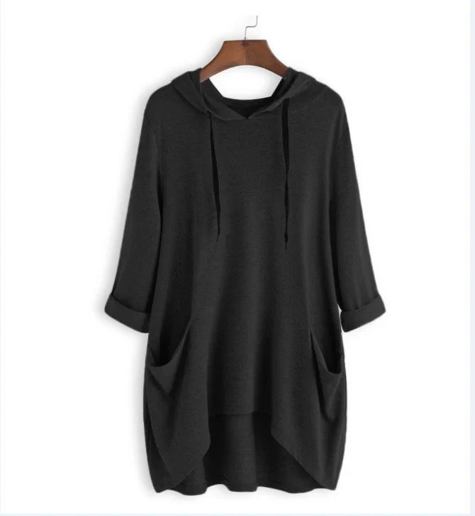 Sweat-shirt à capuche ample à poches femme – Helen