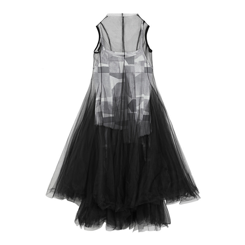 Robe en maille imprimée à bretelles femme