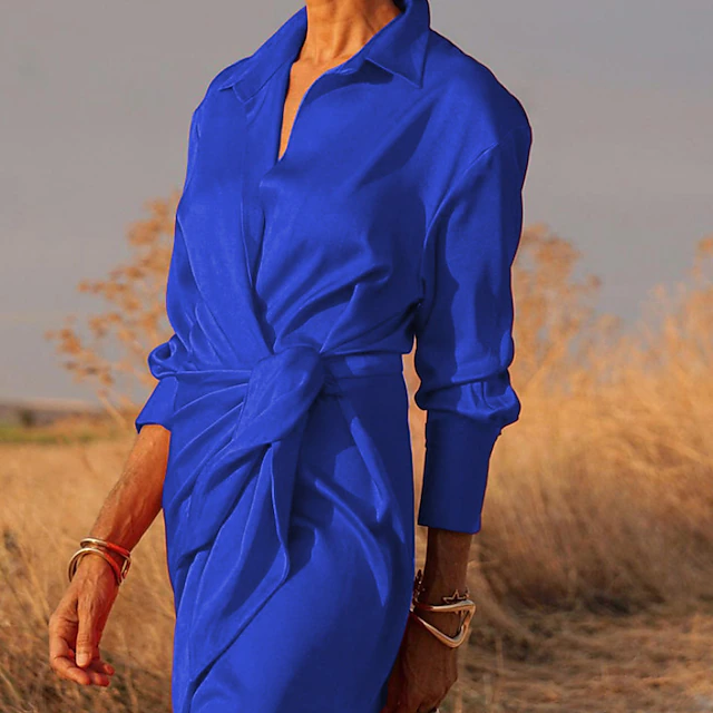 Robe chemise de soirée femme