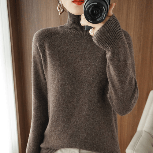 Pull col roulé uni femme – Michelle