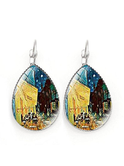 Boucles d'oreilles vintage art Van Gogh femme