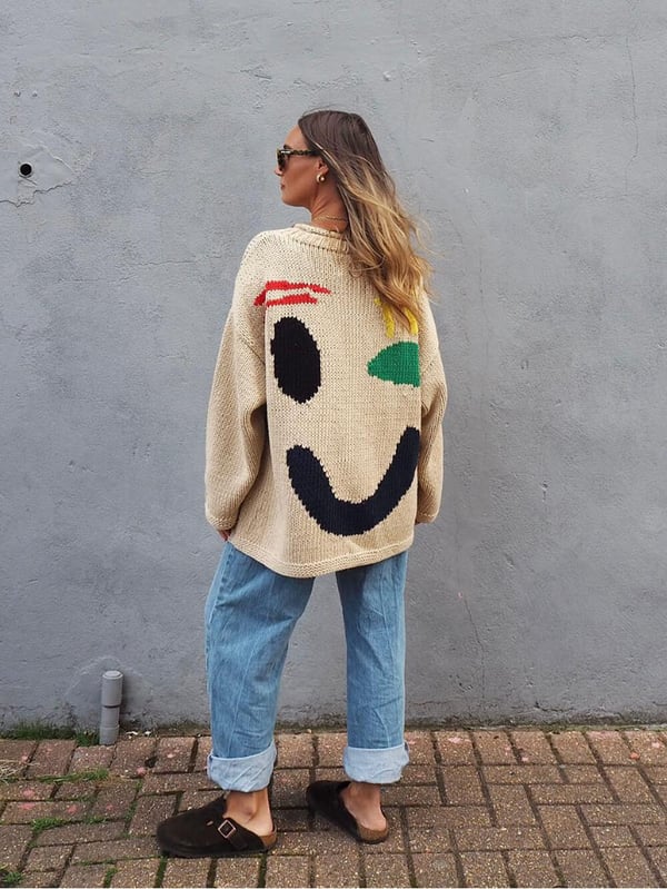 Pull en maille coloré femme – Dimanche heureux