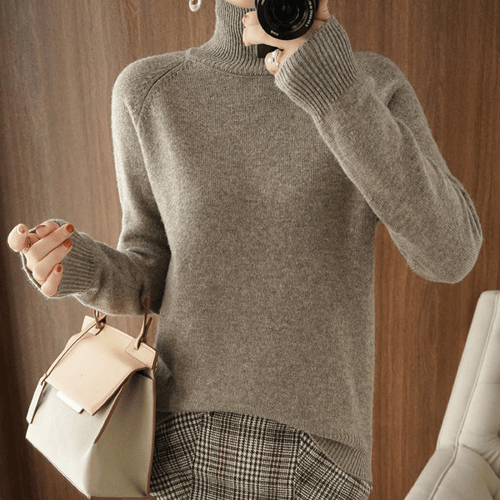 Pull col roulé uni femme – Michelle