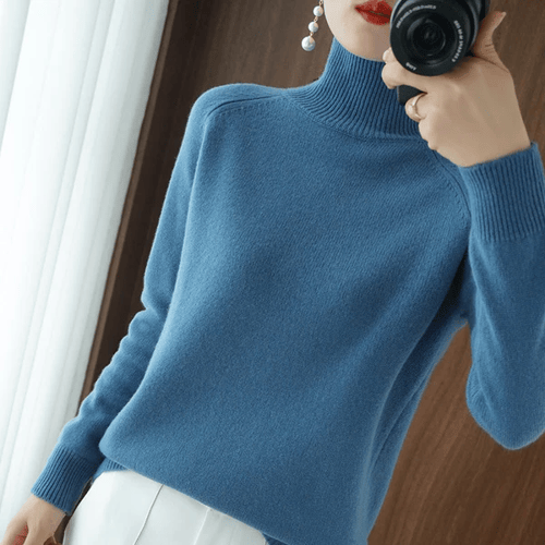 Pull col roulé uni femme – Michelle