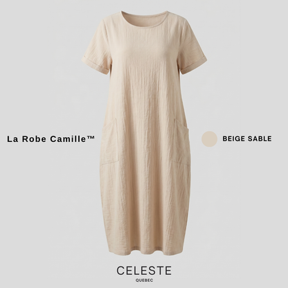 Robe en coton texturé respirant femme – Camille