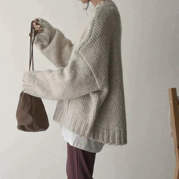 Pull oversize à poches femme – Emma