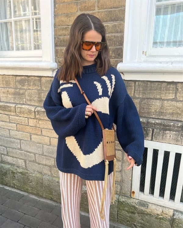 Pull en maille coloré femme – Dimanche heureux