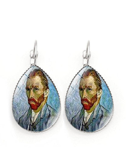 Boucles d'oreilles vintage art Van Gogh femme