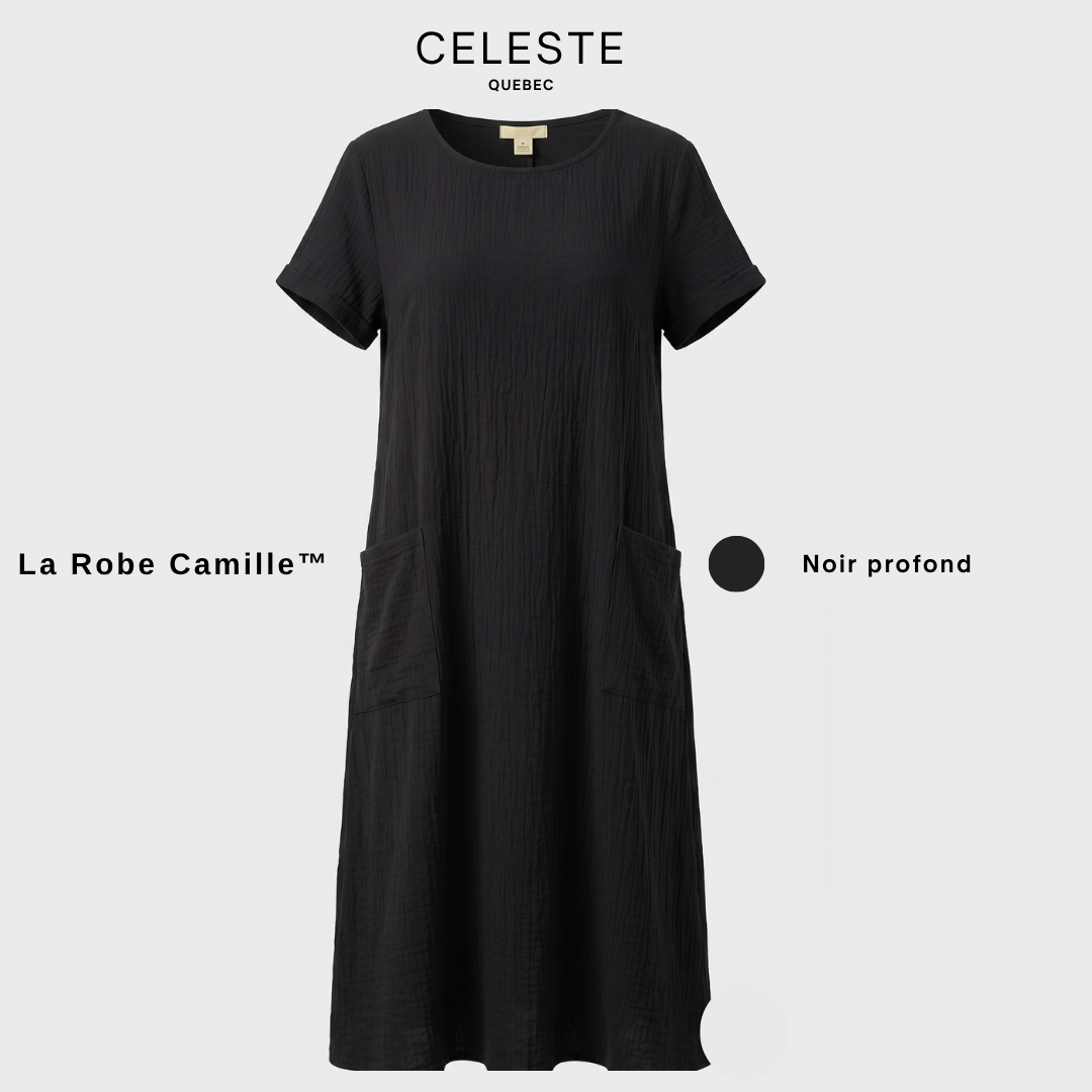 Robe en coton texturé respirant femme – Camille