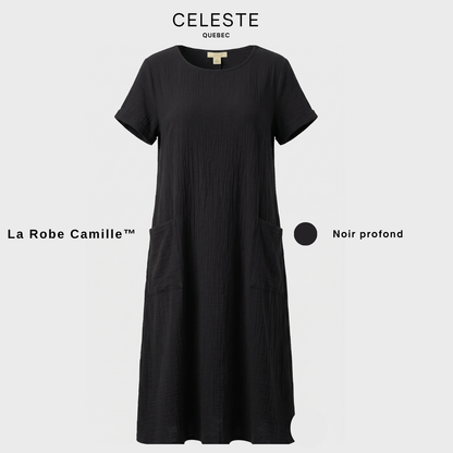 Robe en coton texturé respirant femme – Camille