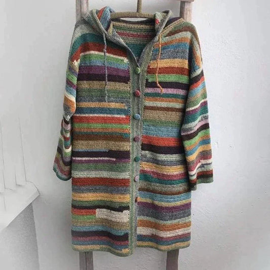 Sweat à capuche rayé élégant femme – Janna