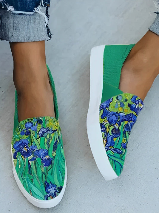 Chaussures en toile imprimé Iris Van Gogh