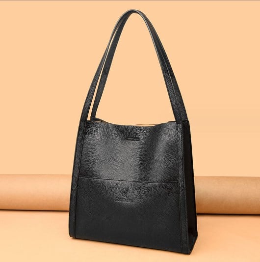 Sac bandoulière simili cuir uni femme – Carolina