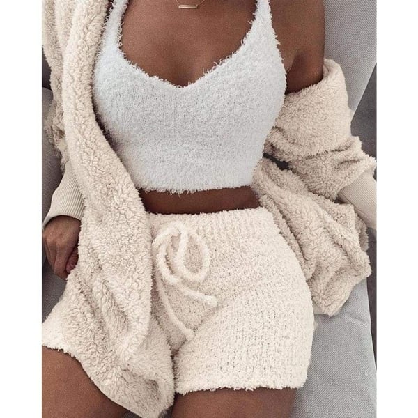 Ensemble en maille 3 pièces femme