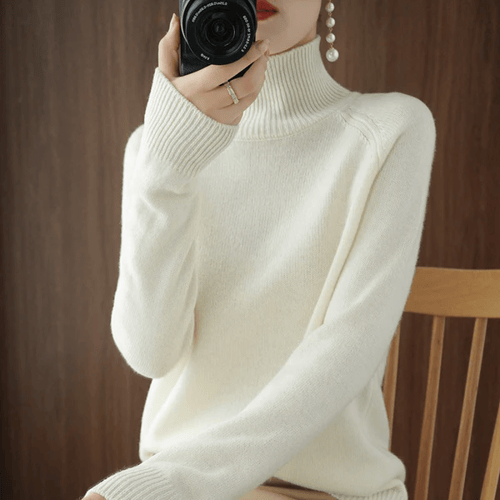 Pull col roulé uni femme – Michelle