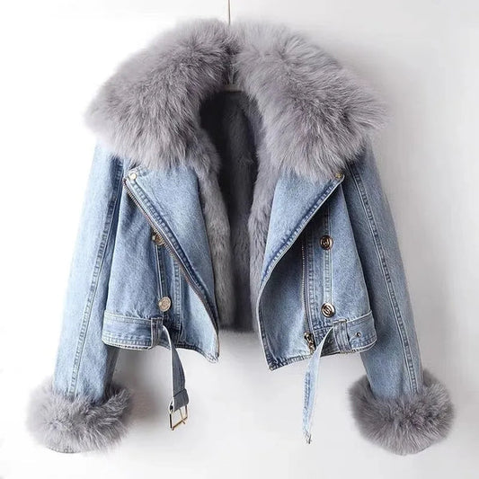 Veste en fausse fourrure femme