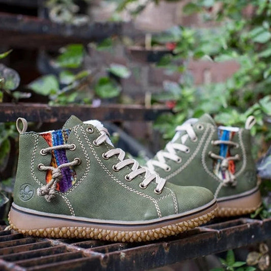 Chaussures en cuir vintage élégantes femme – Elvera