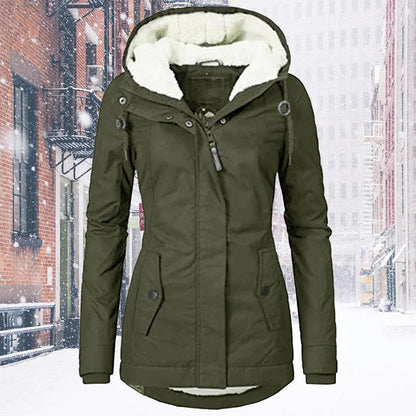 Manteau d'hiver imperméable à capuche femme – Tirza