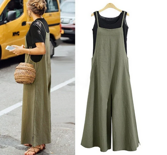 Combinaison oversize sans manches femme