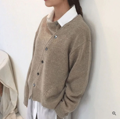 Gilet en cachemire à boutons femme – Fia