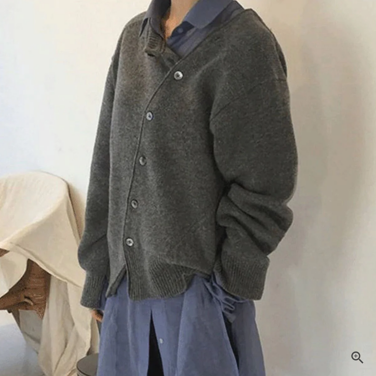 Gilet en cachemire à boutons femme – Fia