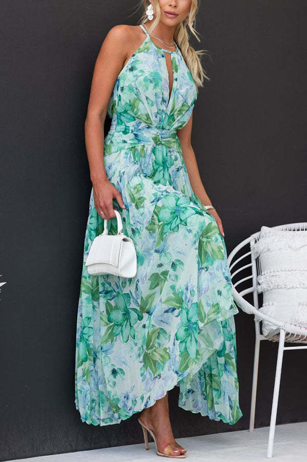 Robe midi plissée fleurie femme – Forecast