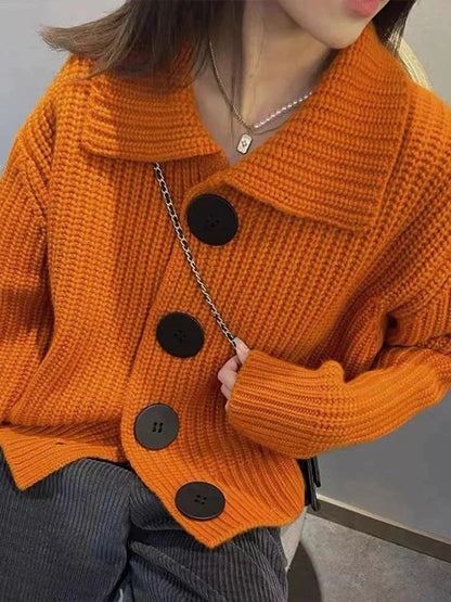 Pull col V uni manches longues femme – Vitoria