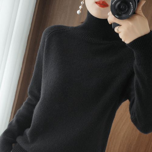 Pull col roulé uni femme – Michelle