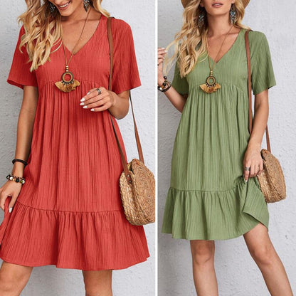 Robe ample col V femme – Julietta