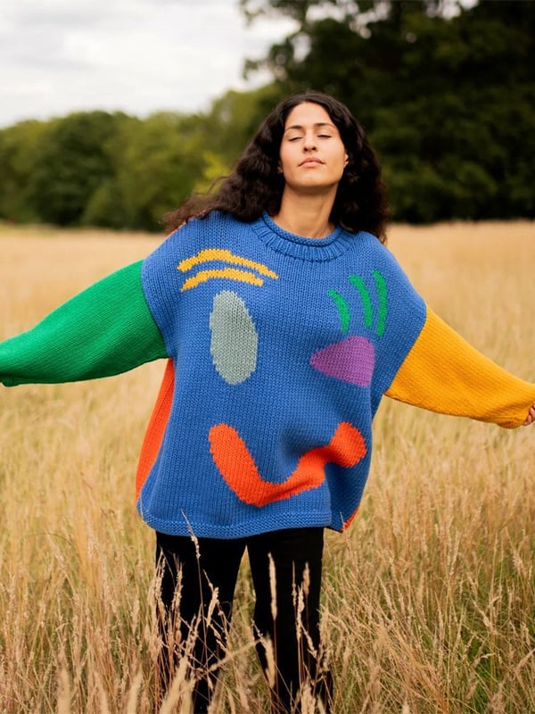 Pull en maille coloré femme – Julia
