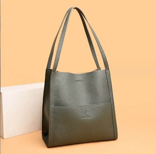 Sac bandoulière simili cuir uni femme – Carolina