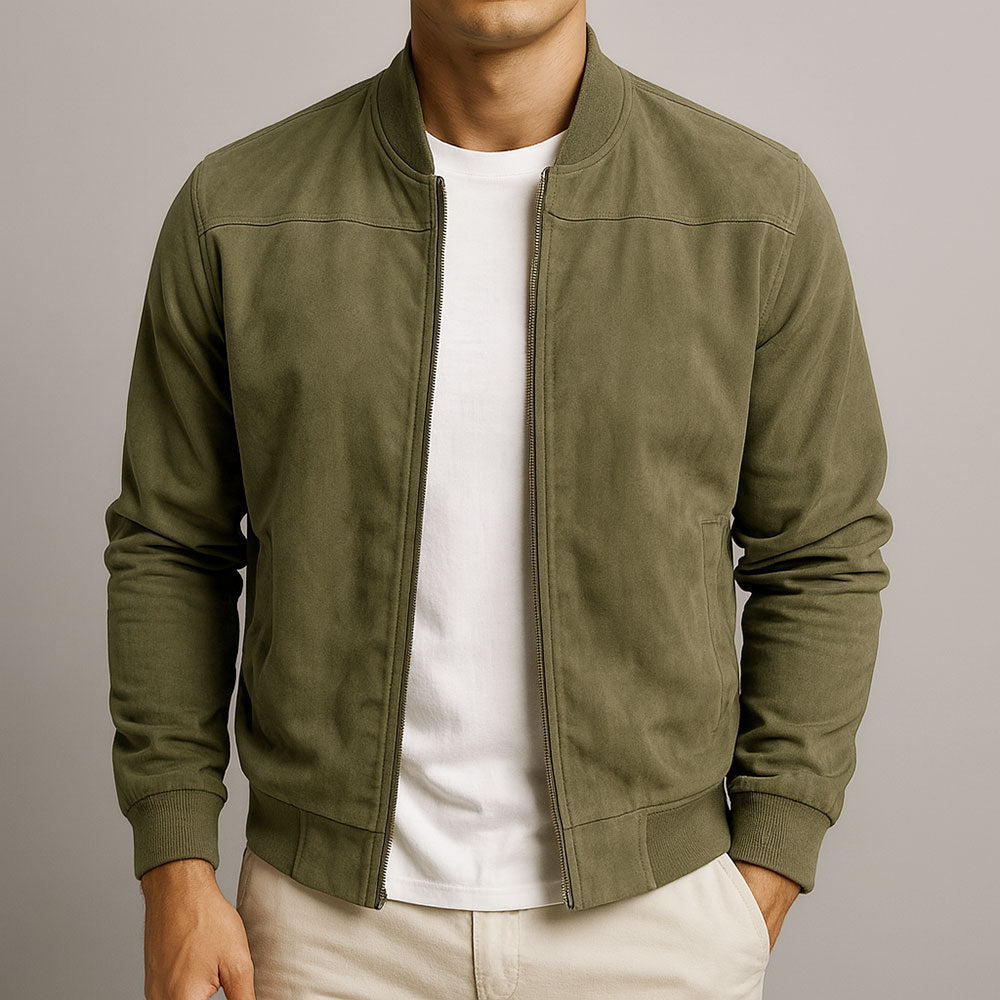 Veste en daim élégante