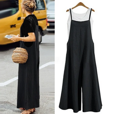 Combinaison oversize sans manches femme