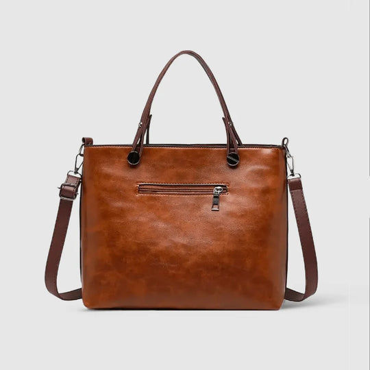 Sac en cuir végétal multi-compartiments femme – Verona