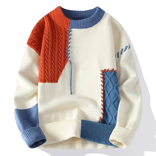 Pull col roulé homme