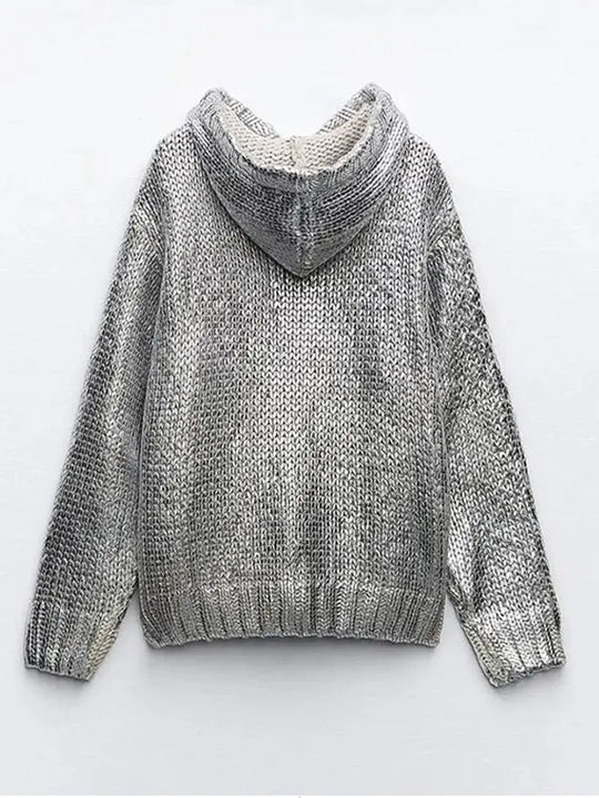 Pull métallisé femme