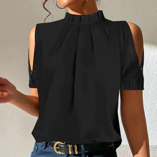 Top plissé manches fendues femme – Lola