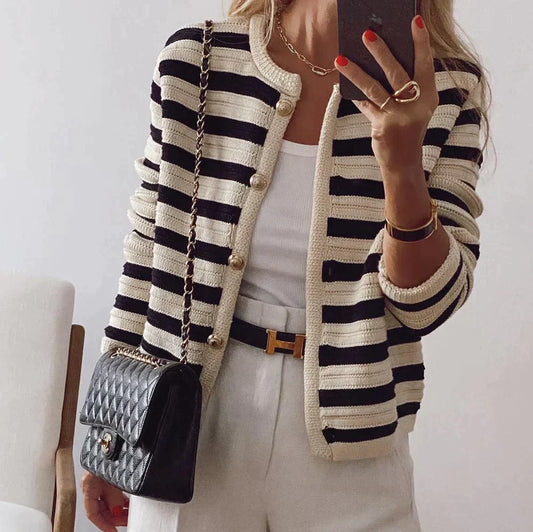 Veste rayée manches longues