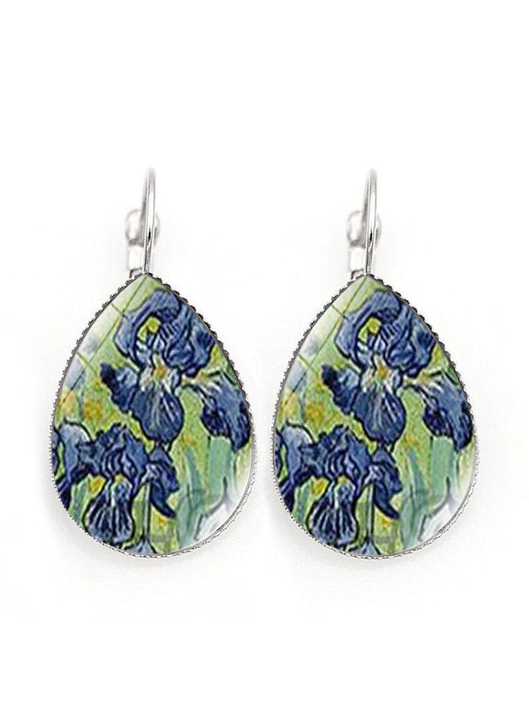 Boucles d'oreilles vintage art Van Gogh femme
