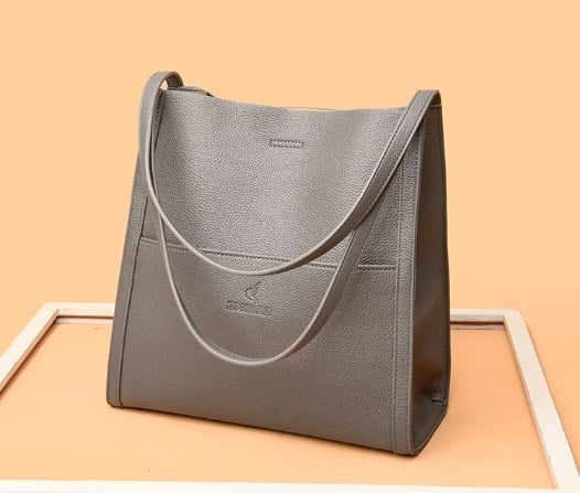 Sac bandoulière simili cuir uni femme – Carolina