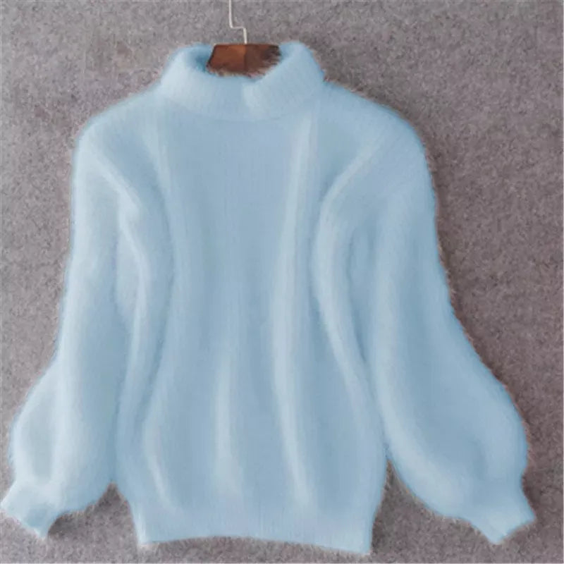 Pull ample en maille angora vintage femme – Taylor
