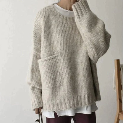 Pull oversize à poches femme – Emma