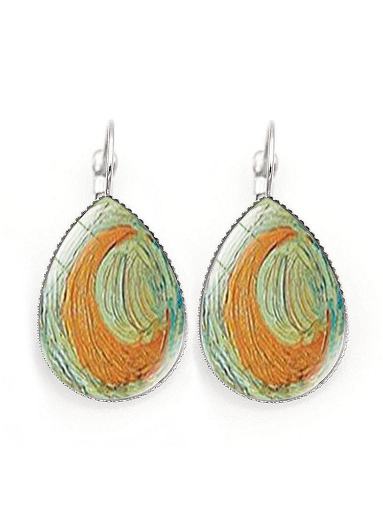 Boucles d'oreilles vintage art Van Gogh femme
